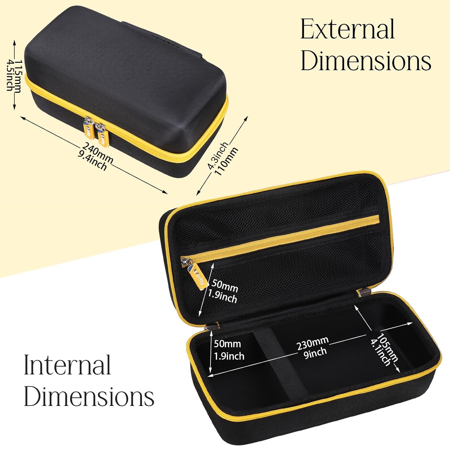 Hard Multimeter Case for Fluke 1587 FC/1507/1503/1577/1508 - Hard Protective Travel Carrying Storage Bag(Case Only) (Black)