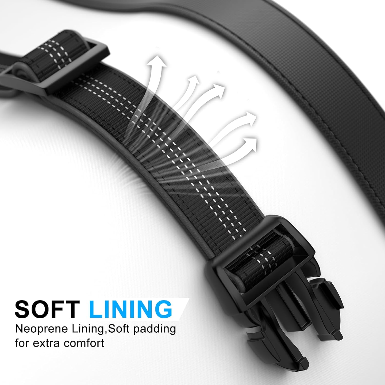 GPS Dog Collar(1 Pack), Mini GPS Cat Tracker, GPS Tracker for Dogs (iOS Only), No Monthly Fee, Compatible with Apple Find My, Anti-Lost, Finder Tag for Kitten Puppy Black M(13.2"-17.5")