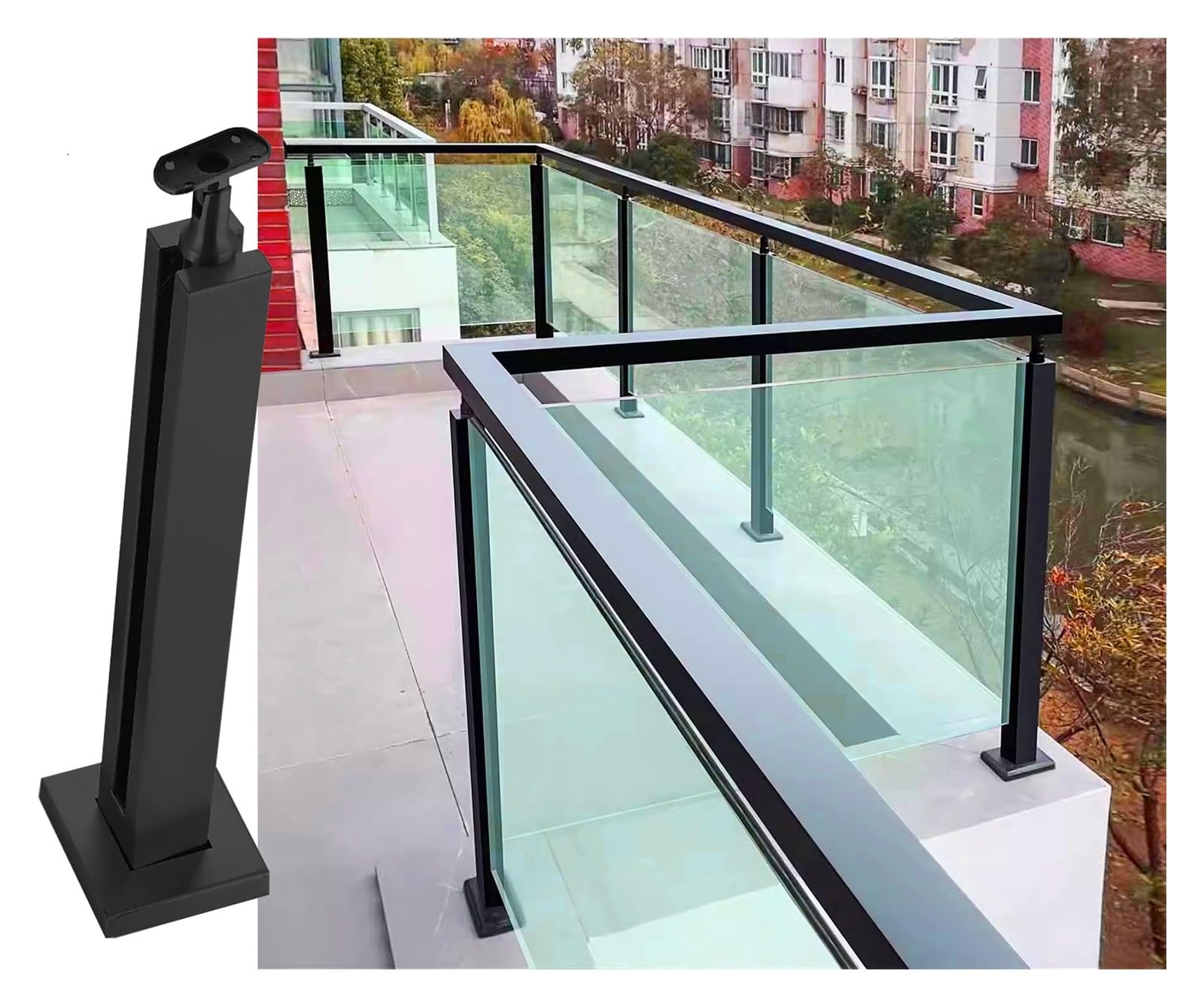 Systèmes de garde-corps antichute balustrade en acier inoxydable sûre de 95cm