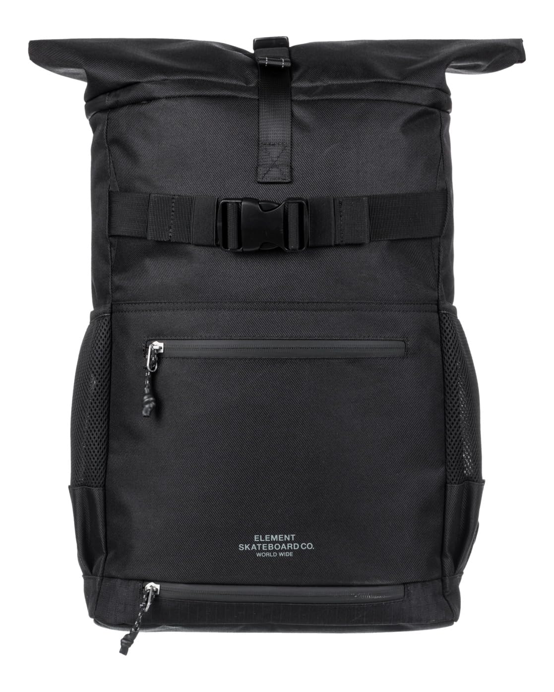 Element Ground Skate Roll Top 35L, equipaje para hombre, Flint Black, One Size, negro, Talla única