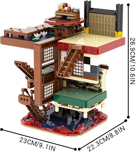 Miniatura 6 de -MOC - Juego de construcción de castillo infinito de anime Demon Slayer, bloques de construcción lindos y creativos para niños, regalos para niños