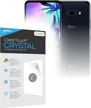 BoxWave Screen Protector Compatible with LG G8X ThinQ - ClearTouch Crystal 2-Pack, HD Film Skin - Shields from Scratches