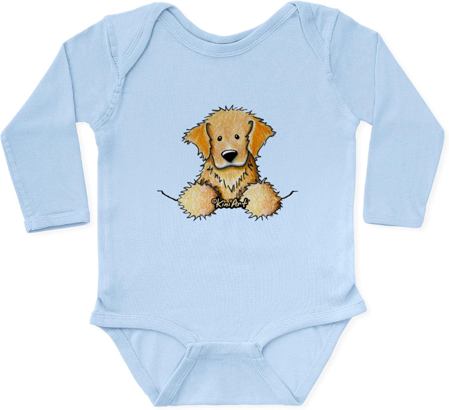 CafePress Pocket Golden Retriever Long Sleeve Infant Bodysui Cute Long Sleeve Infant Baby Bodysuit Romper