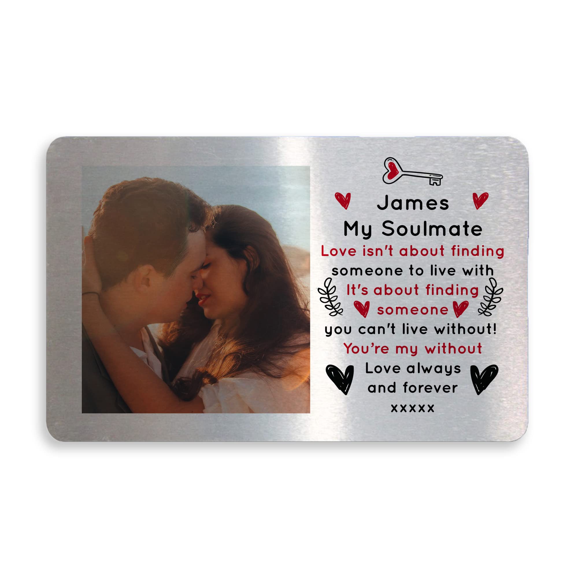 RED OCEAN Personalised Anniversary Birthday Xmas Insert Gift Girlfriend Boyfriend For Him Her SOULMATE