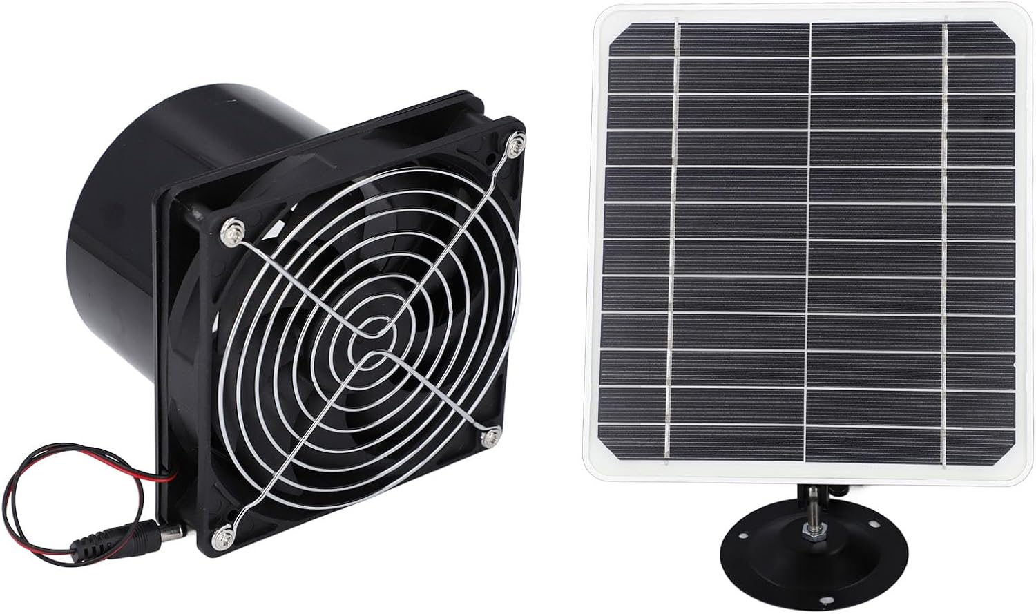 VINGVO Solar Exhaust Fan, 50W 12V 6.5 Inch Monocrystalline Silicon Solar