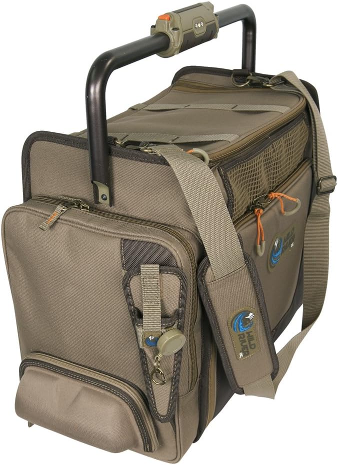 Wild River by CLC Custom Leathercraft WT3702 Tackle Tek Frontier Lighted Handle Bar Fishing Tackle Bag, 5 PT3700 Trays