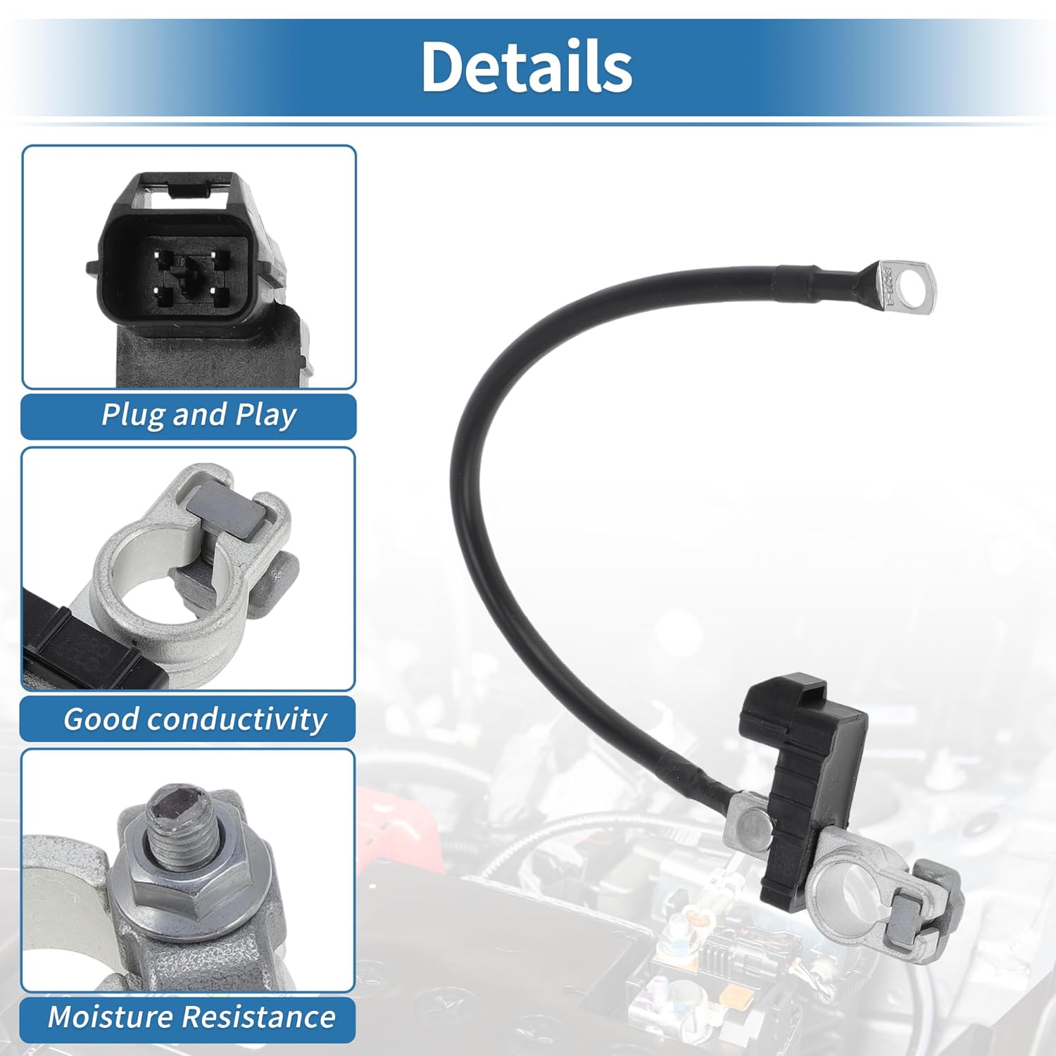 No.37180-A7000 Battery Current Sensor Assy for Kia Forte Forte5 2014-2018 for Kia Forte Koup 2014-2016 Battery Negative Cable
