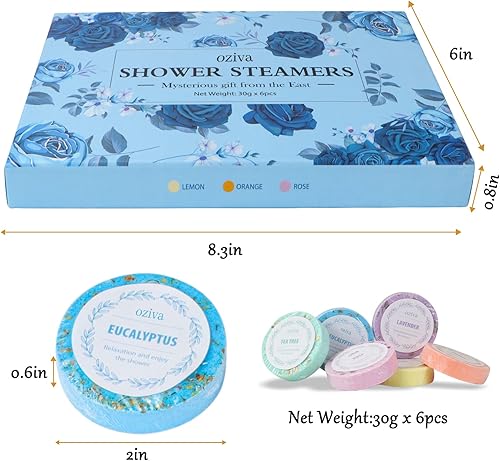 Miniatura 2 de Vaporizadores de ducha - Caja de 6 bombas de ducha premium con aceites esenciales. Regalos de cuidado personal para mujeres y adolescentes, regalos