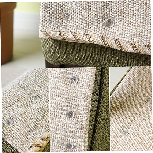 Miniatura 8 de HOMSFOU 4 cajas con cierre de hebilla de clip uñas trenzadas colcha fija para cama sofá