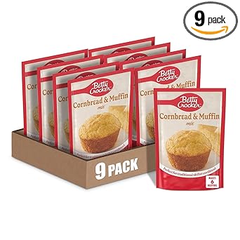 Betty Crocker Cornbread and Muffin Baking Mix, 6.5 oz. (Pack of 9)
