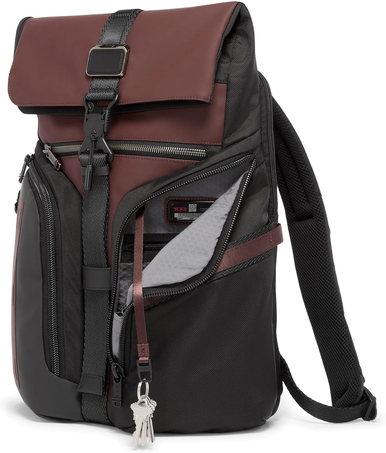 Tumi Mens Logistics Flap Lid Backpack Oxblood One Size