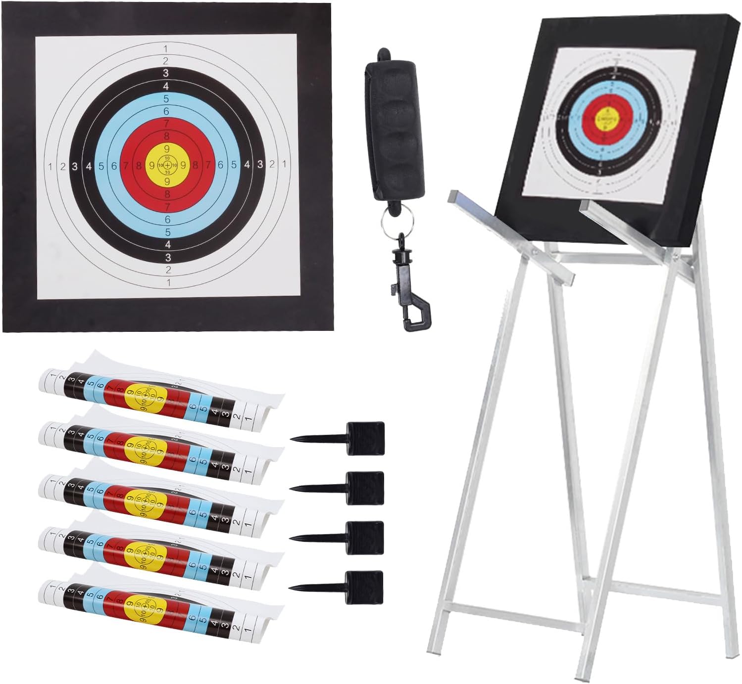 SPG Archery Target for Backyard Adult - EVA Foam Big Archery Target for Bows up to 50 Lbs, Durable Bow and Arrow Target for Backyard Shooting Practice with Arrow Puller