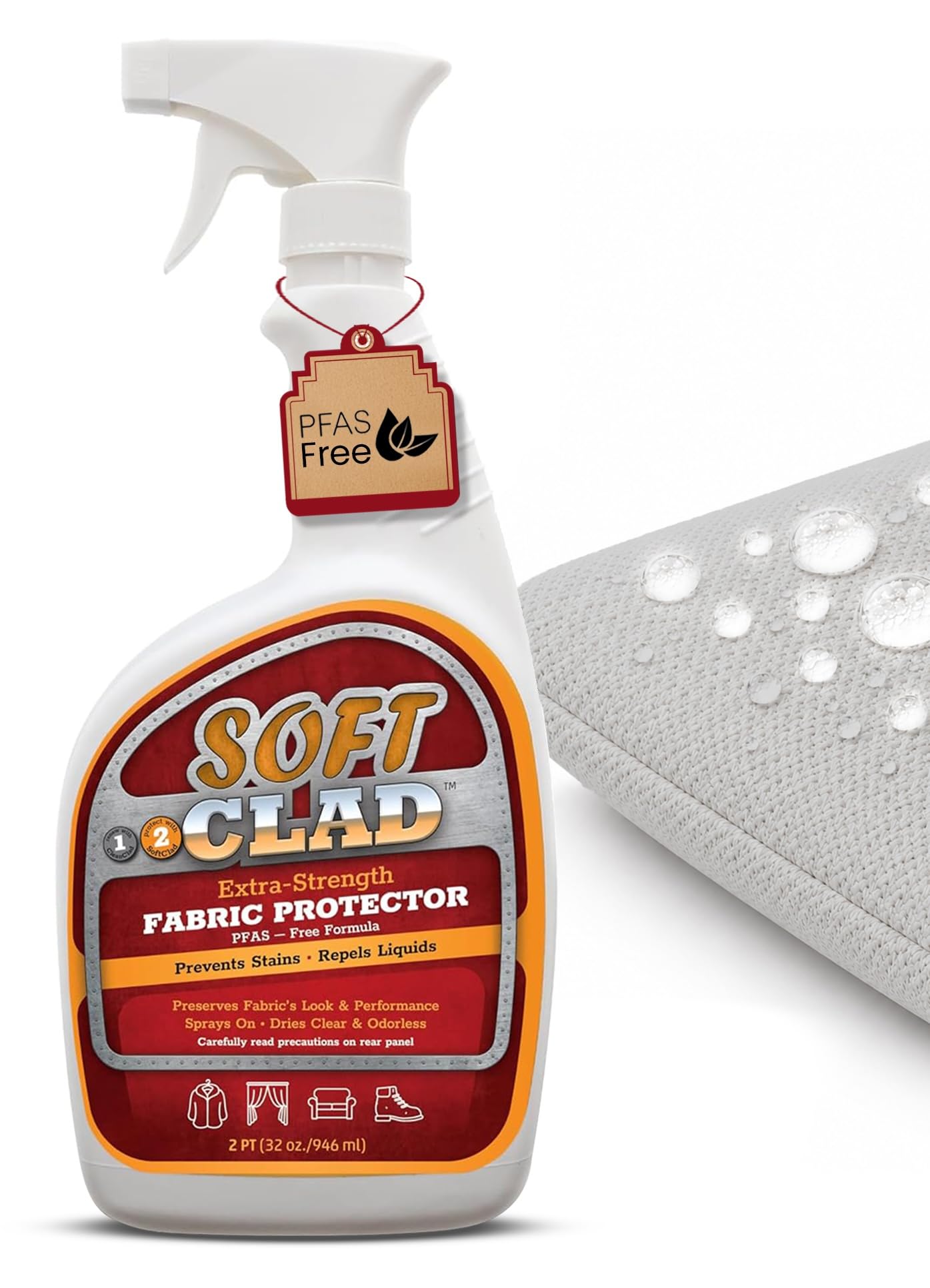 Extra Strength Fabric Protector Spray Prevents Stains &amp; Repels Liquids,32oz