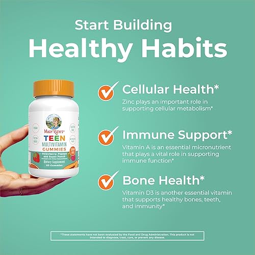 Miniatura 5 de Mary Ruth Multivitamínico para adolescentes sin azúcar gomitas multivitamínicas para adolescentes a partir de 13 años vitamina C vitamina D y E