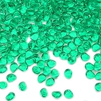 Vista 14 de PMLAND 370 piezas de piedras acrílicas transparentes de 0.631 pulgadas, dispersión de mesa, boda, novia, baby shower, decoración de fiesta, rellenos