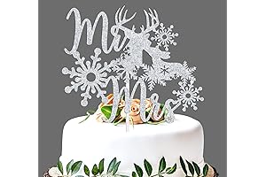 Wedding Cake Topper - Icy Snowflake Love