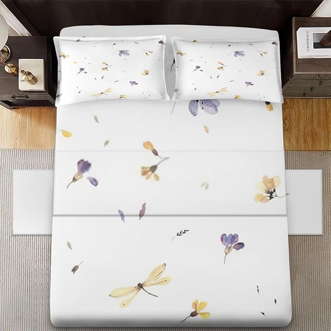 Pinbeam 4 Pcs Fitted Sheet Set Full Size with 16" Deep