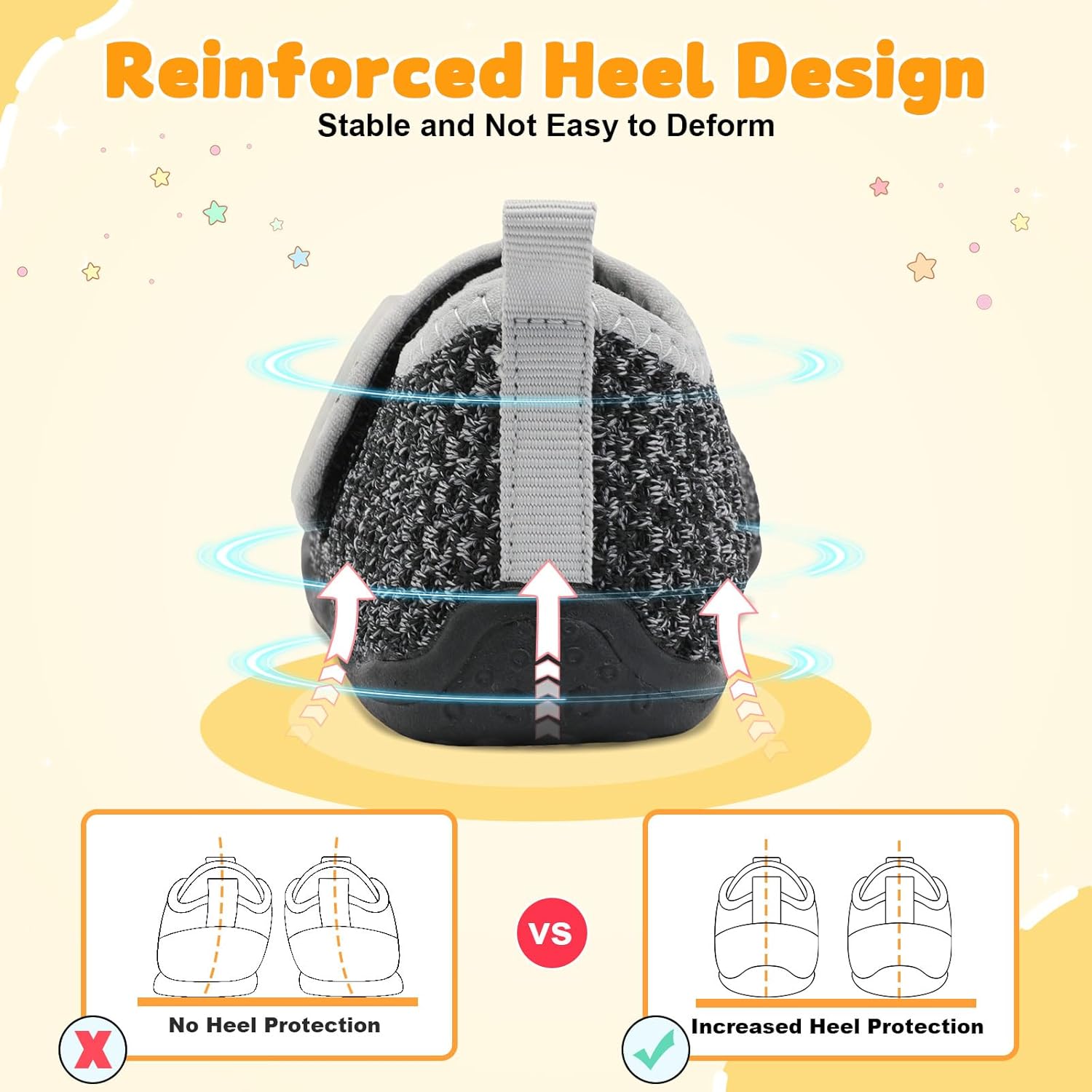 FEETCITY Baby First Walking Shoes Wide Baby Shoes Infant Sneakers Newborn Crib Shoe Barefoot Lightweight Slip On Shoe - Image 6