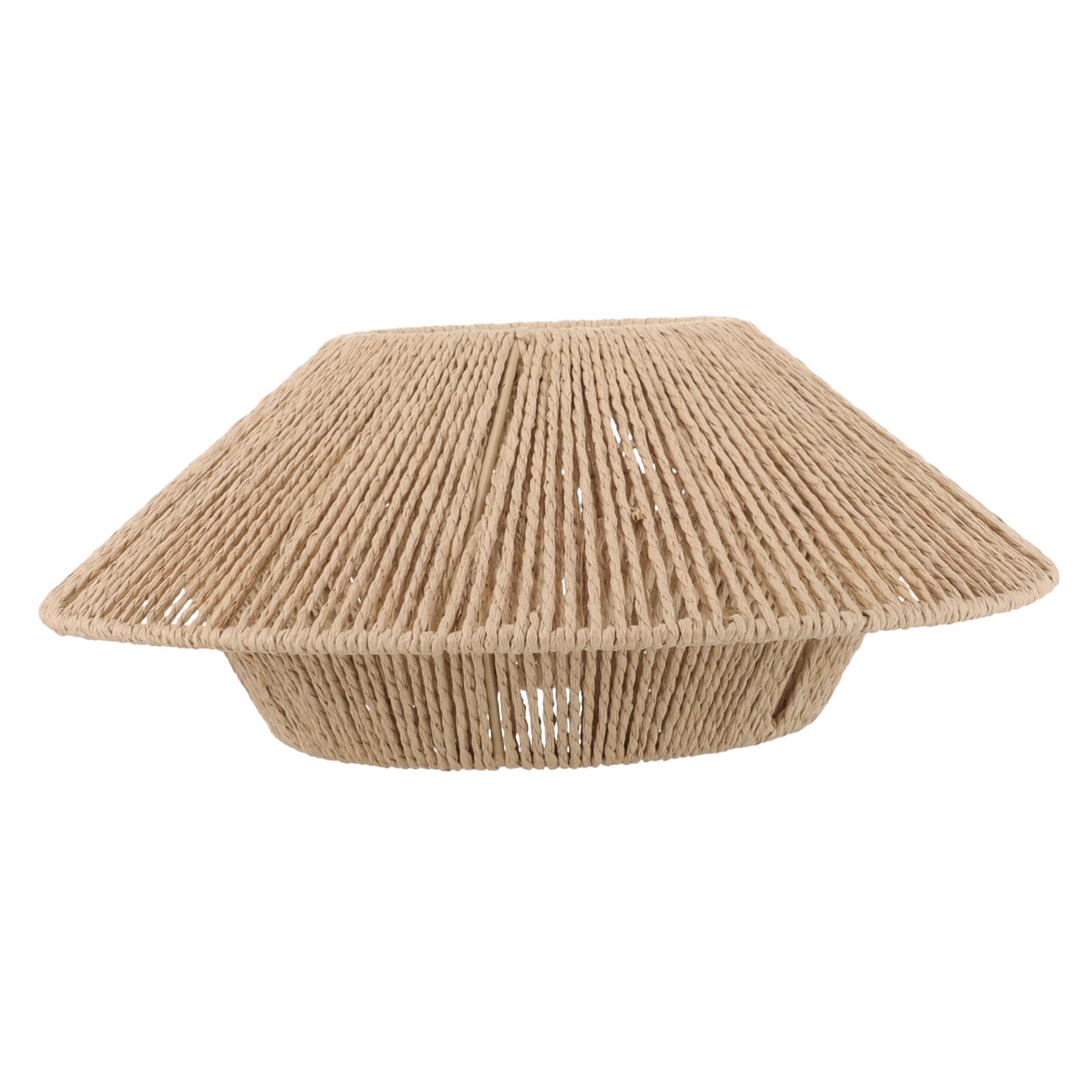 Abat-jour de Plafonnier Vintage en Papier Tressé, Couvercle de Lampe