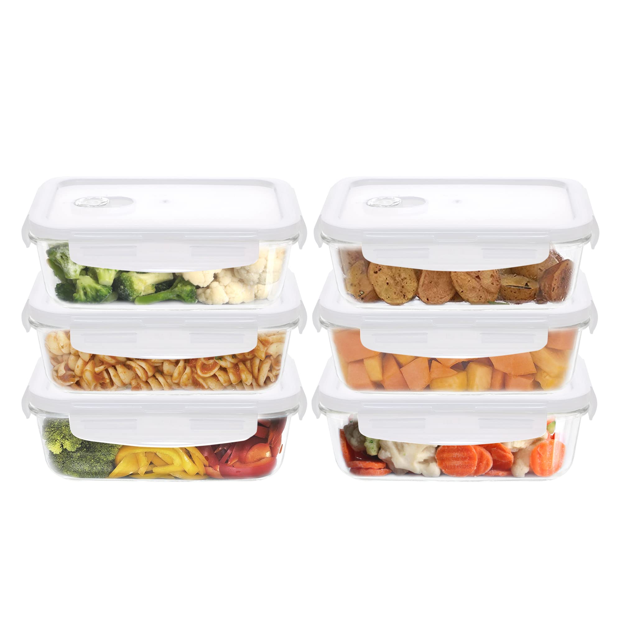 Glass Food Containers - Set of 4 -17 Glass Food Containers - Set of 4 -17