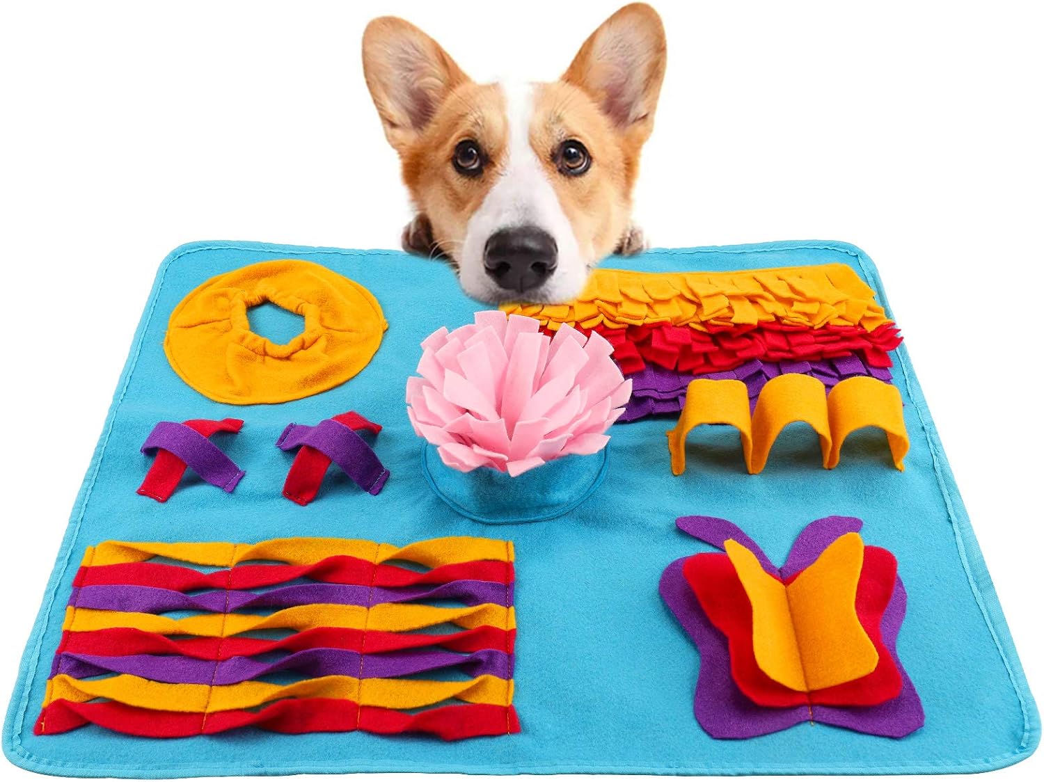 FREESOO Estera de alimentación para perros y mascotas, almohadilla de entrenamiento para cachorros, juguetes para rompecabezas