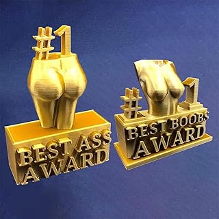 Best Boobs Award/Best Ass Award, Ass/Boobs Trophy Resin Desktop Decor, Funny Female Body Figure Sculpture Trophy Decor, Prank Gift for Adults Girlfriend Coworker, Novelty Creative Butt/Boobs