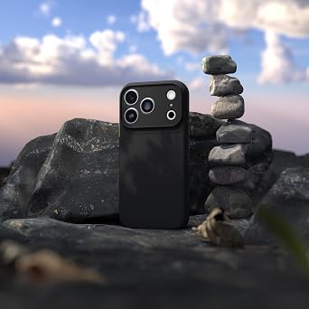 OtterBox iPhone 17 Pro Max Figura Series Case - Black | Aesthetic, Silicone Phone Cases, Protective Minimalist Design, MagSafe iPhone Case with Camera Protection