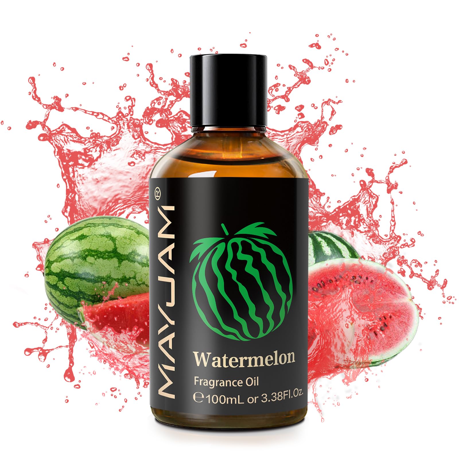 MAYJAM Olio Essenziale di Anguria 100ml, Olio Di Fragranza Premium Per Diffusori di Olio Essenziali, Aromaterapia, Casa, Bruciatore Di Olio