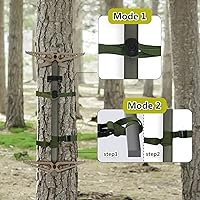 Vista 5 de Correas de repuesto para palos de escalada de caza, soporte de árbol resistente, correas de palo de escalada para fijar la mayoría de plataformas