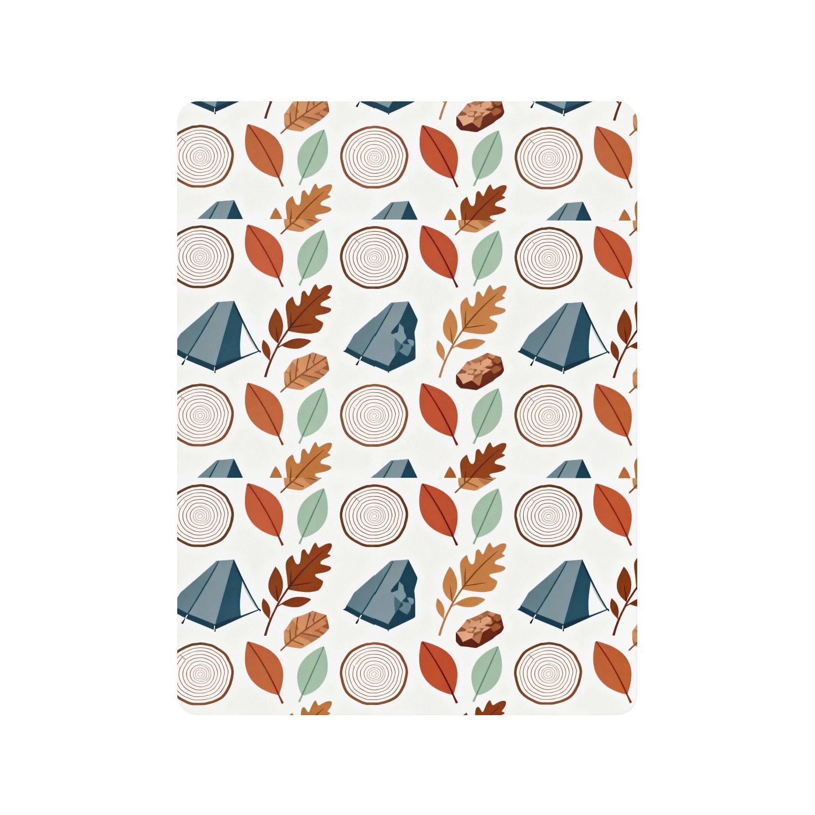 Camping Elements Parure de lit pour bébé garçon et fille en coton doux Motif cercles