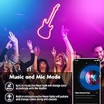20Ft Neon Rope Lights,Flexible Led Rope Lights Control with App/Remote,Multiple Modes Rope Light,IP65 Outdoor Waterproof,Music Sync Light Strip for Bedroom