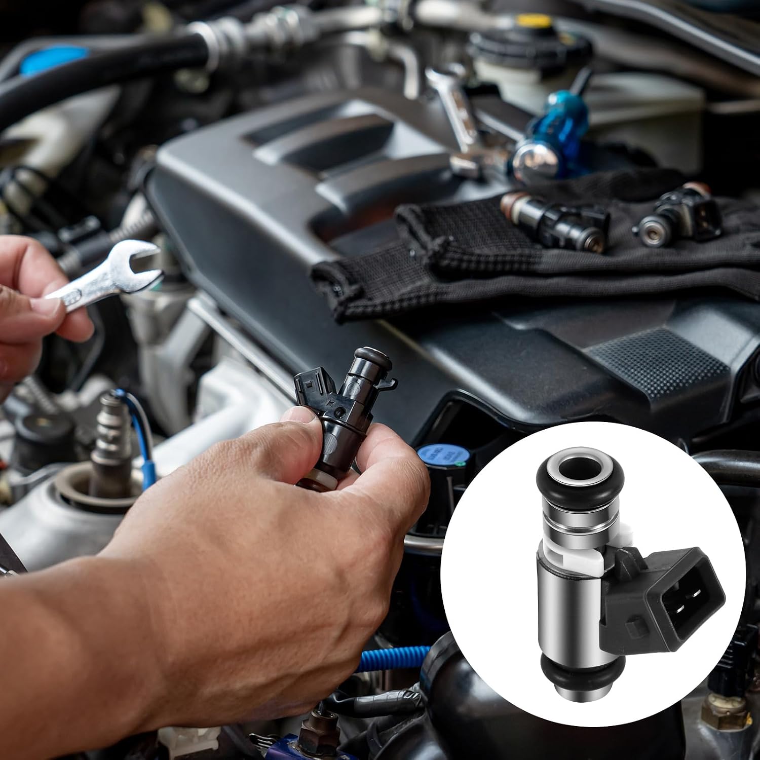 AULINK IWP162 2 PCS Racing Fuel Injector For Harley Davidson Electra Glide Road King Street Glide Fat Boy Softail Dyna 2001-2017,Moto Guzzi,Aprilia 2003-2016,For VW 1986-2018 2760901 10220113 2760901B
