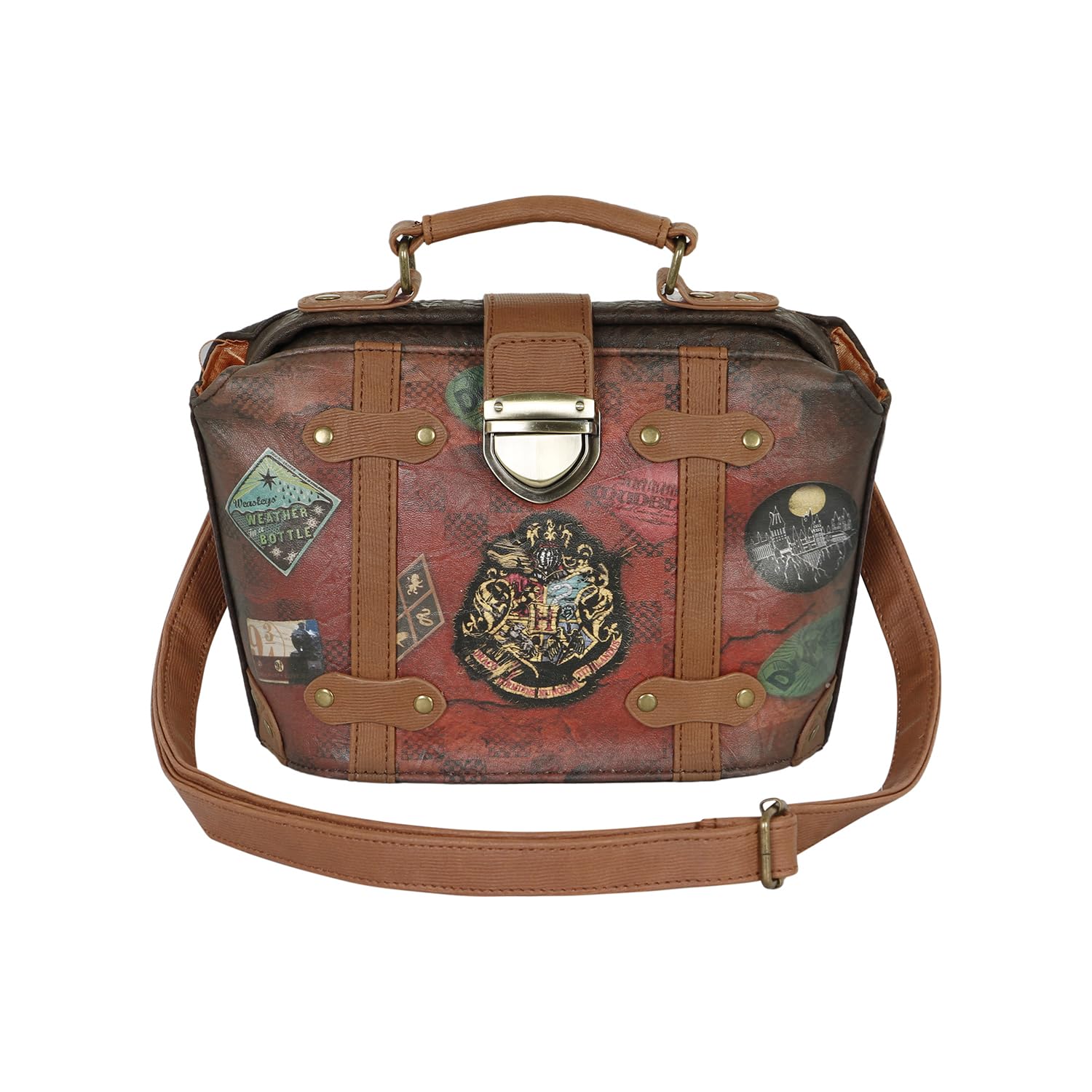 HARRY POTTER Railway-Sac à Bandoulière Doctor, Brun