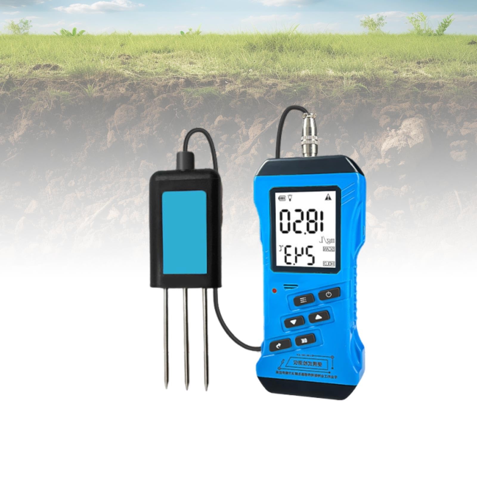 Soil Meter Digital NPK Soil Tester 7 in 1 Measures Soil PH, Moisture, Temperature, Conductivity, And Nutrients, Ideal for Garden, Lawn, Farm, And Greenhouse