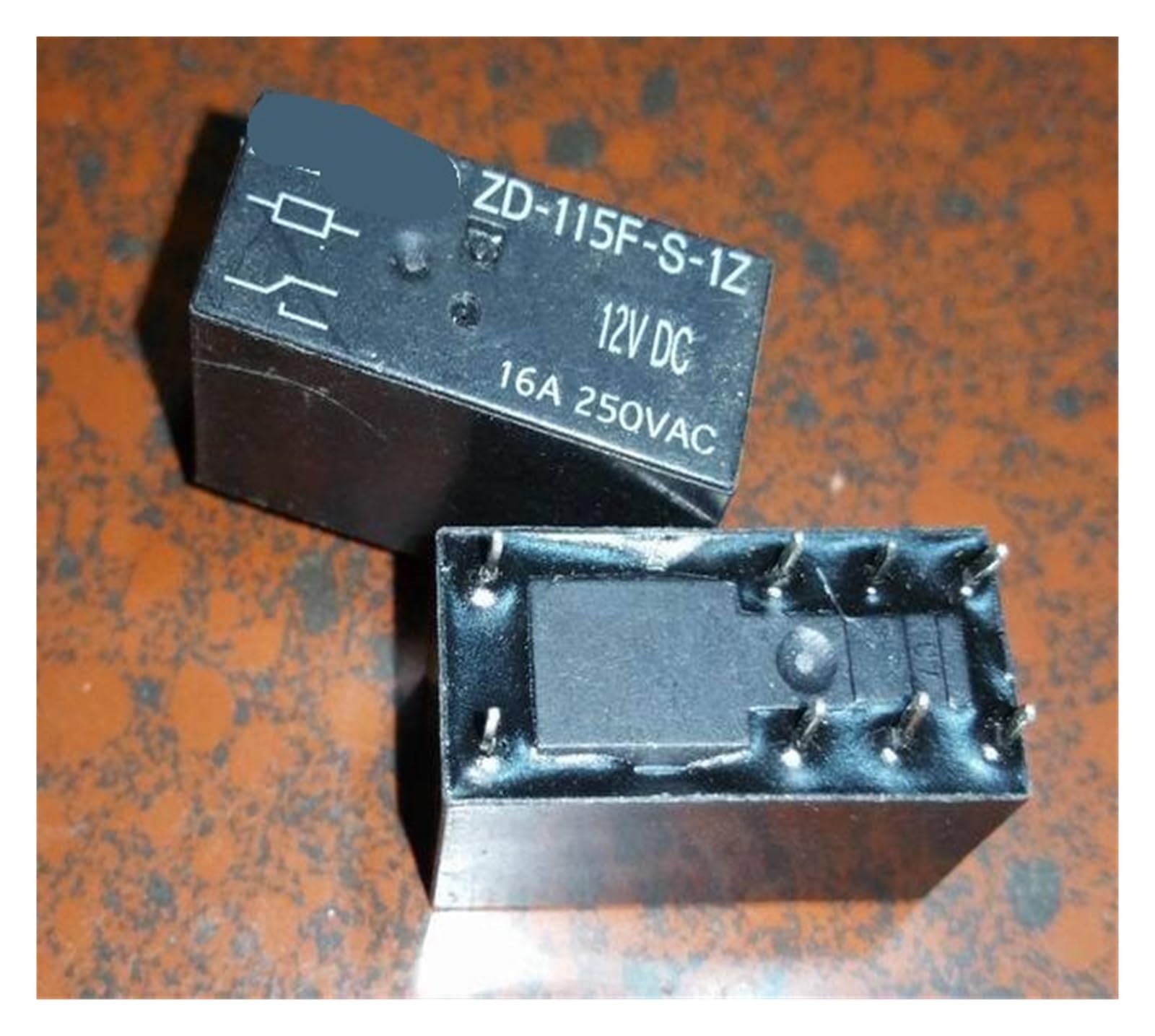Relé de 8 Pines ZD-115F-S-1Z para reparar electrodomésticos con fallos de encendido