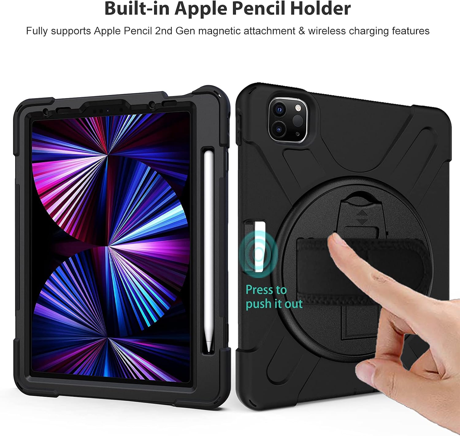ProCase iPad Pro 11 Inch Case 2021 2020 2018 Bundle with 4-Way Privacy Screen Protector for 10.9” iPad Air 5 2022/iPad Air 4 2020/iPad Pro 11” 3rd Gen 2021/2nd Gen 2020/1st Gen 2018 image 4