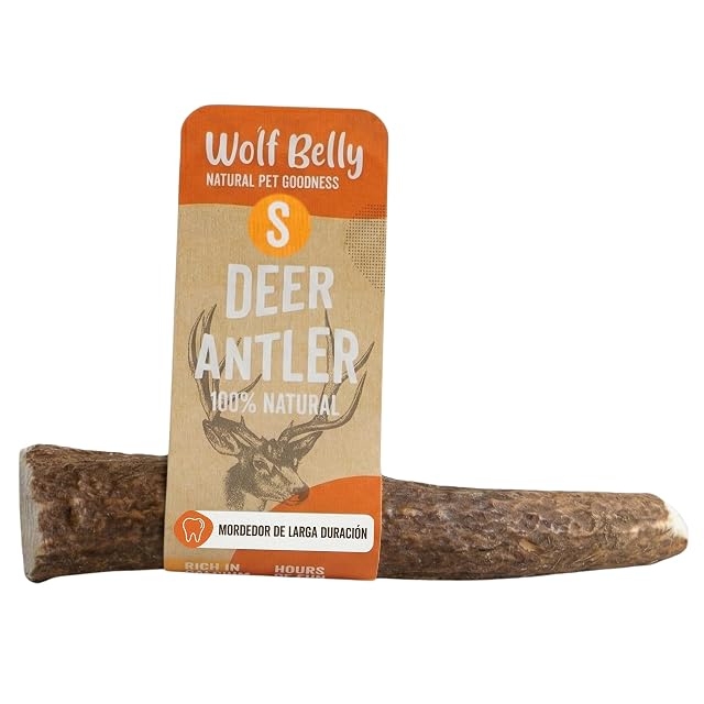 Wolf Belly - Asta de Ciervo para Perros 100% Natural (Talla S)