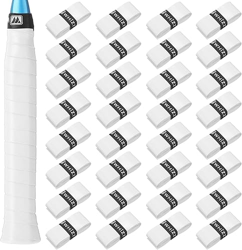 Jerify 24 cintas de agarre para raqueta de tenis, cinta precortada para raqueta de bádminton con comodidad aterciopelada para un agarre