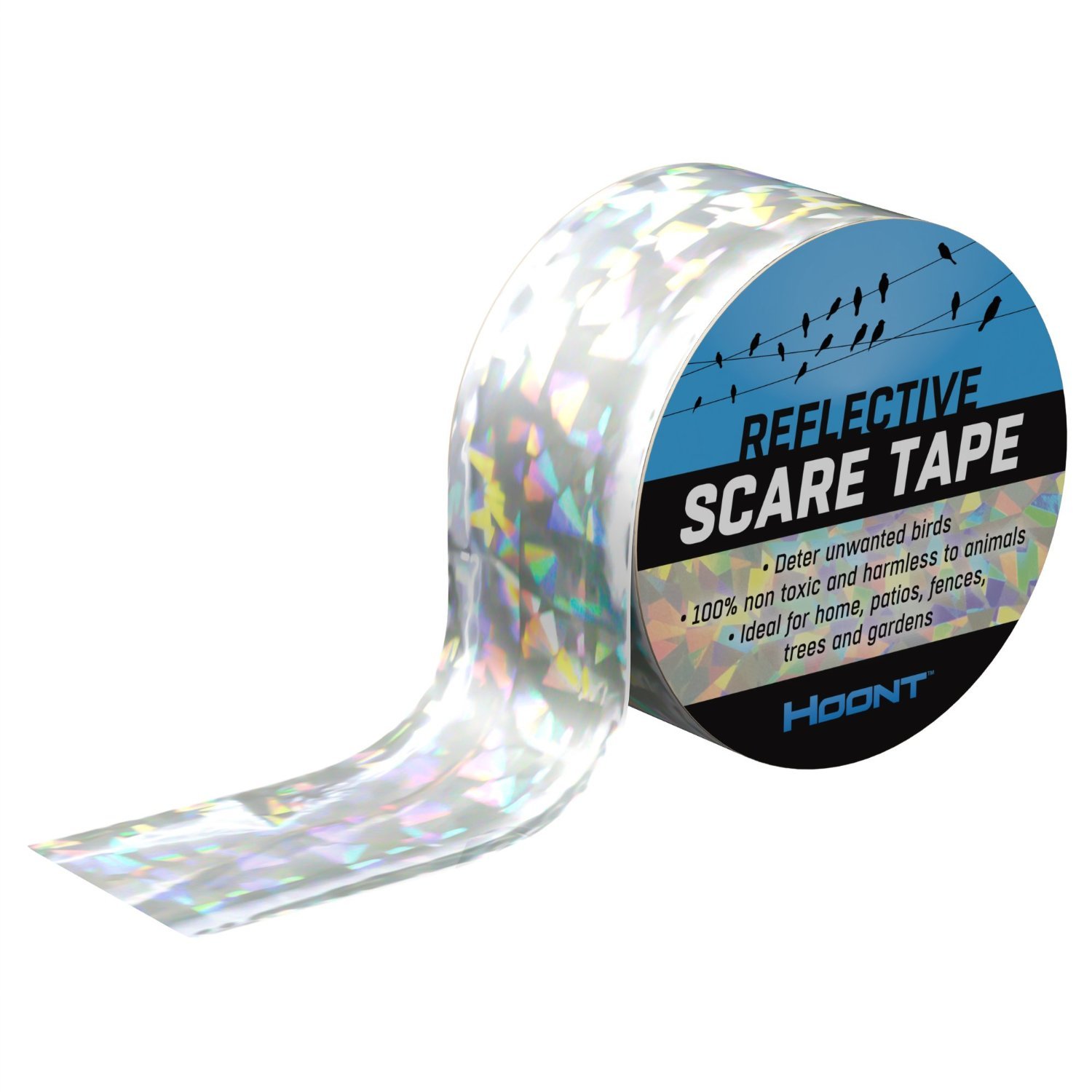 Hoont Bird Repellent and Deterrent Reflective Tape Double Sided