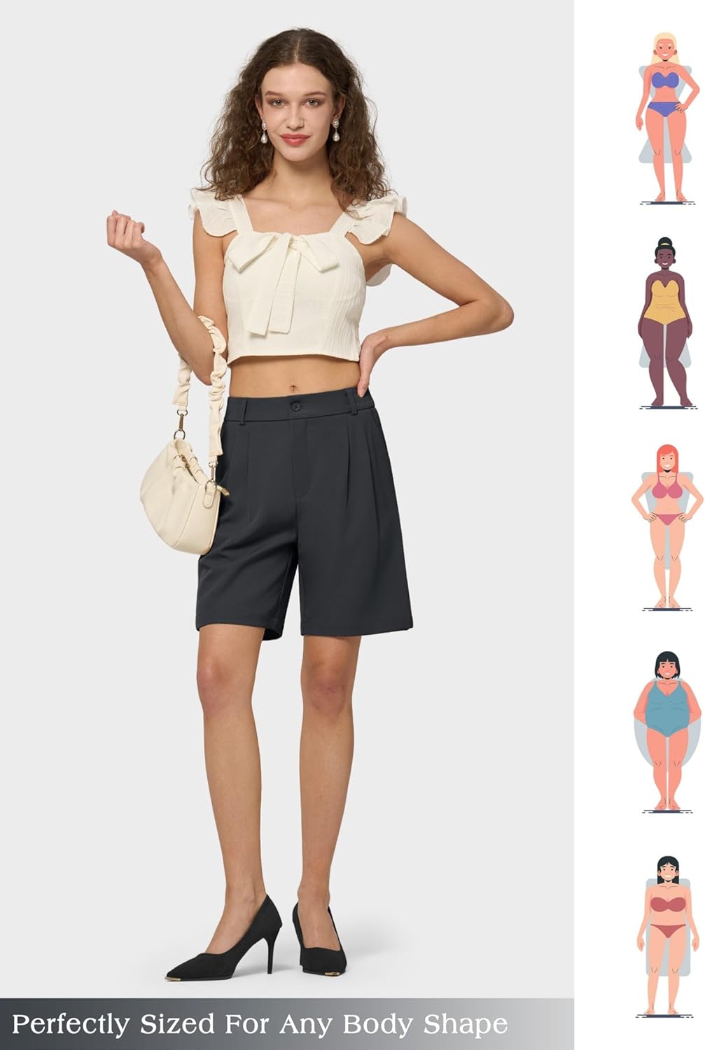 Willit Women's Shorts Wide Leg Dress Casual Work Summer Pleated Shorts High Waisted with Pockets 7" 10" - Image 6