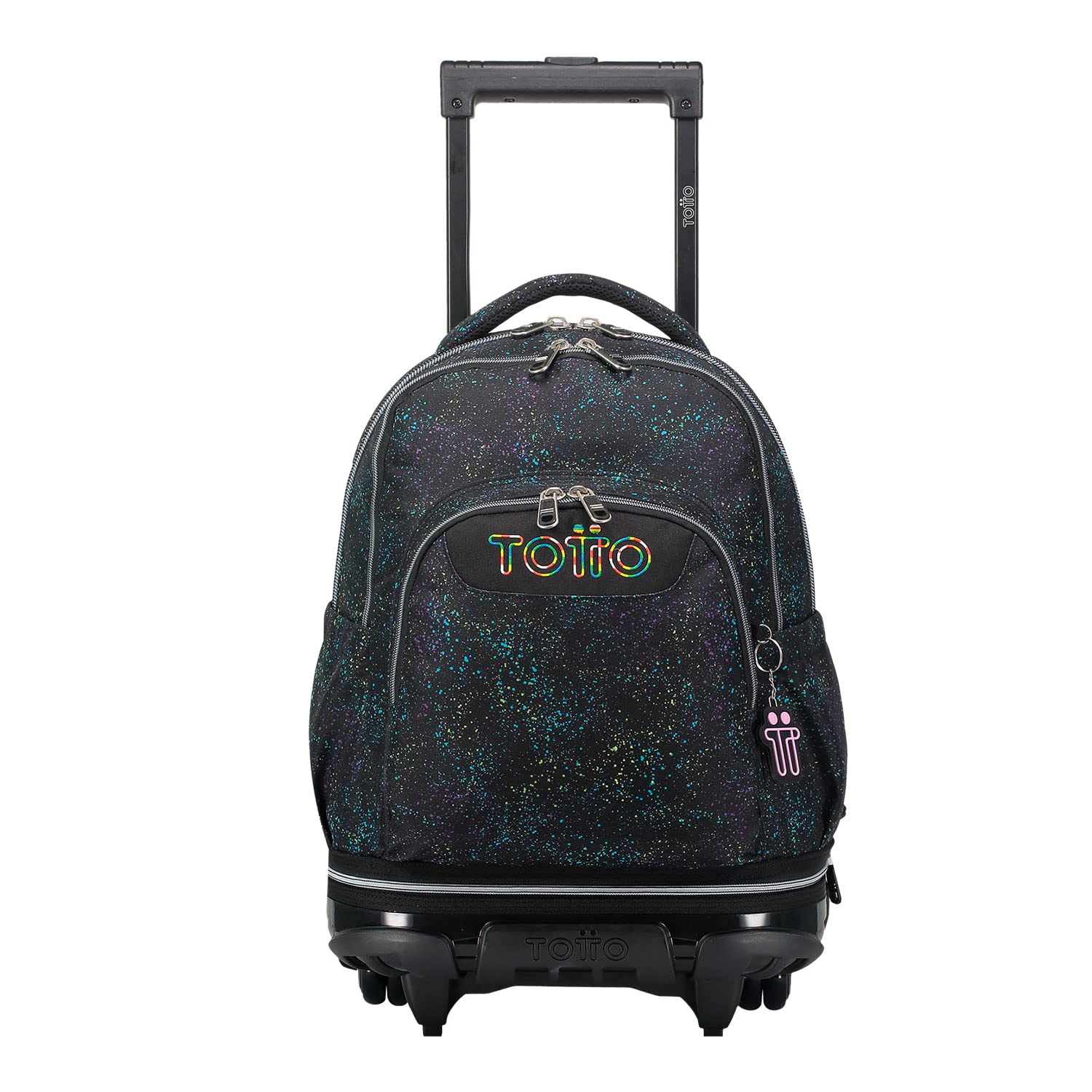 TOTTO Mochila escolar ruedas desmontable salpicado color - Tiza TAMAÑO GRANDE