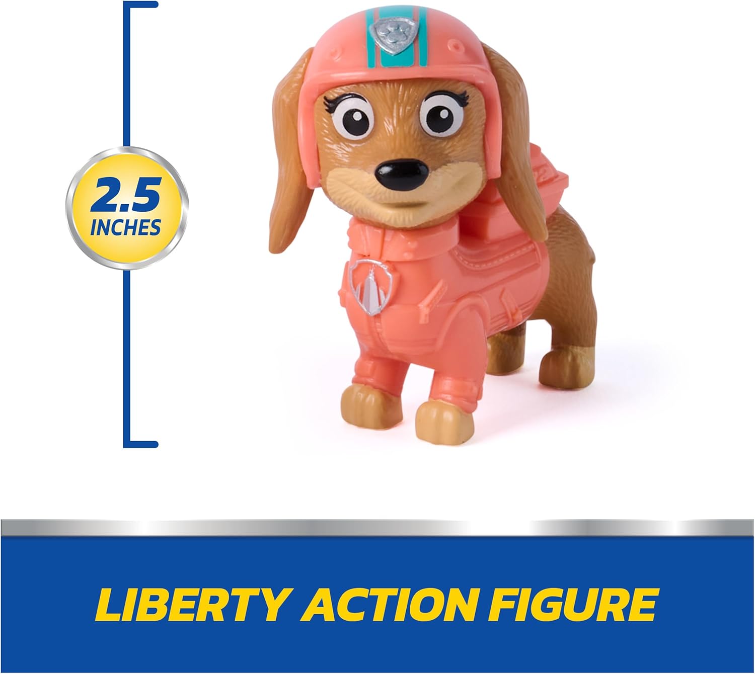 Paw Patrol, Liberty Rescue Motorcycle, Toy Bike with Collectible Action Figure, Sustainably Minded Kids Toys for Boys & Girls Ages 3 and Up