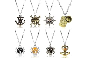 Anime Pendant Cosplay Necklace 8Pcs for Fans