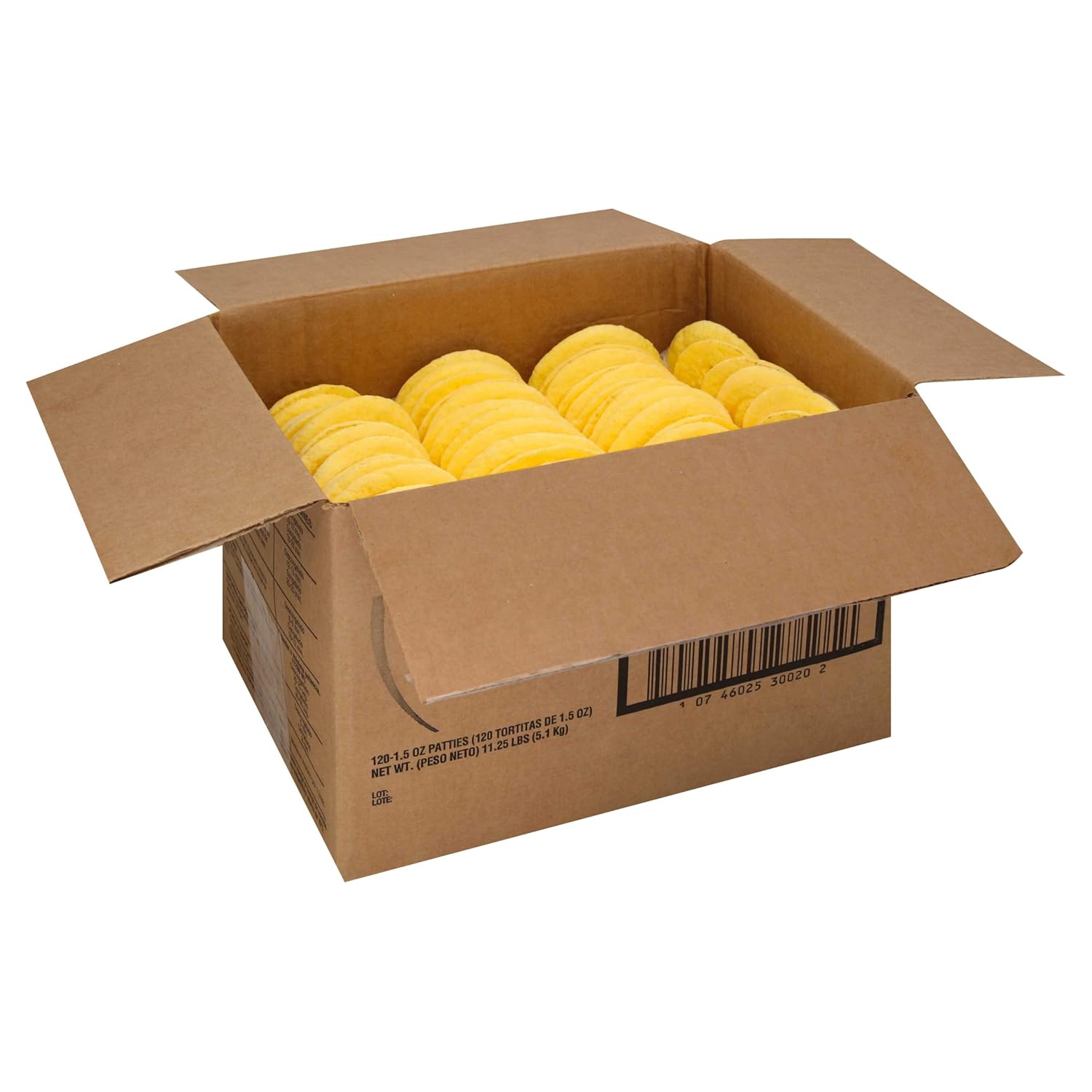Michael Foods Papettis Plain Round Scrambled Egg Patty, 1.5 Ounce -- 120 per case.