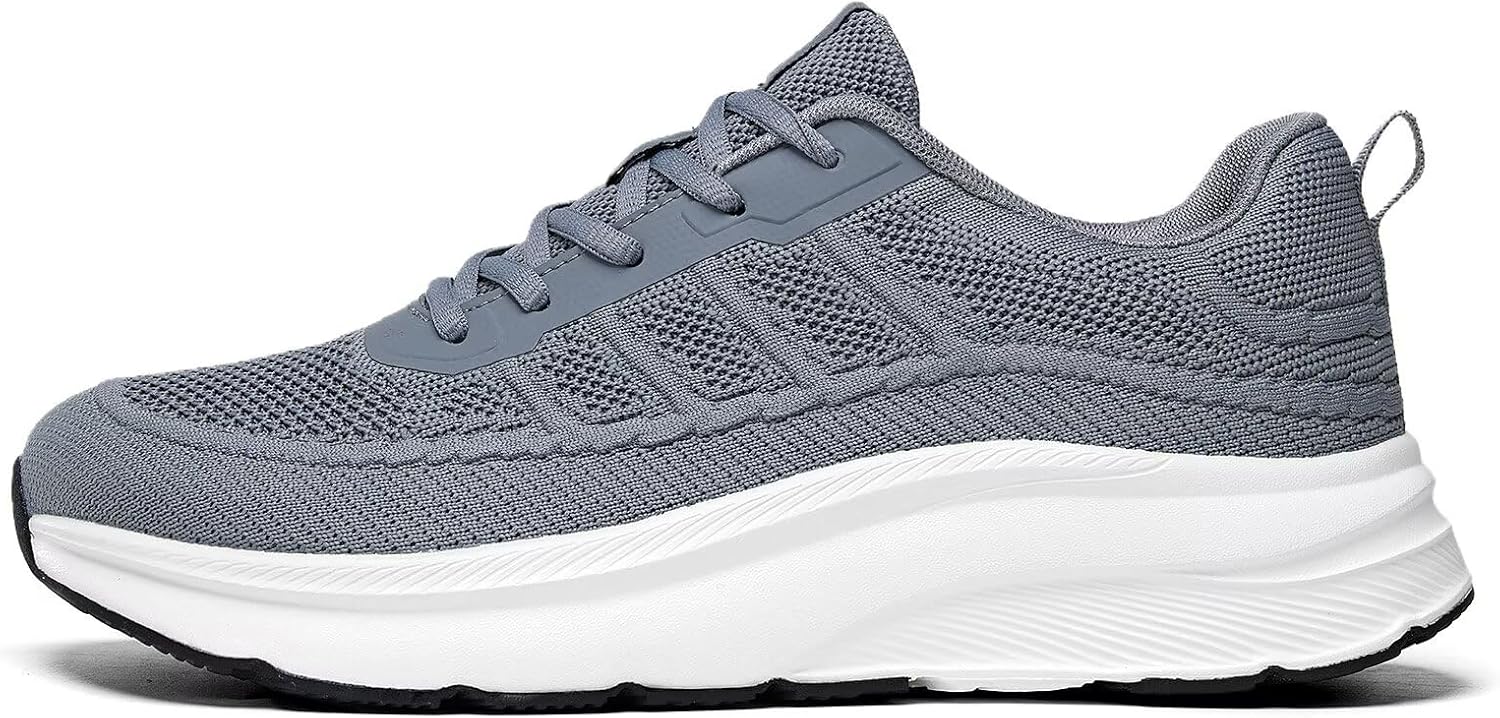 KDN Men's Wide Toe Box Shoes Cushioned Road Running Shoes Non Slip Mens Walking Sneakers for Wide Feet Comfortable Athletic Gym Workout Shoes Wide Width - Image 3