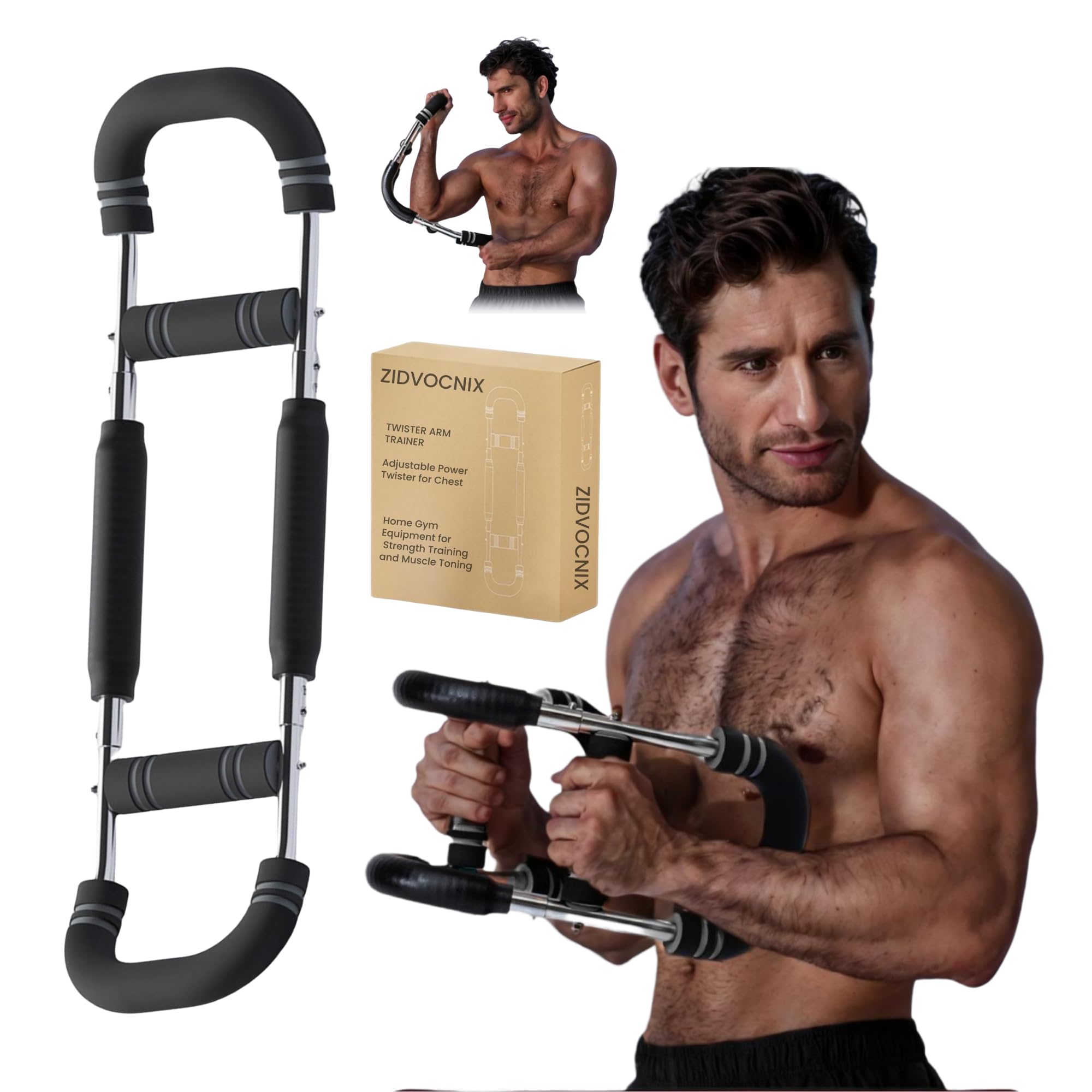 ZIDVOCNIX Twister Arm Trainer for Men Women Adjustable Power