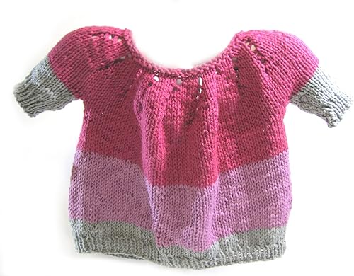 KSS Handmade PinkGrey Blocked Cotton Sweater Vest for Summer (1-2 Years) SW-735