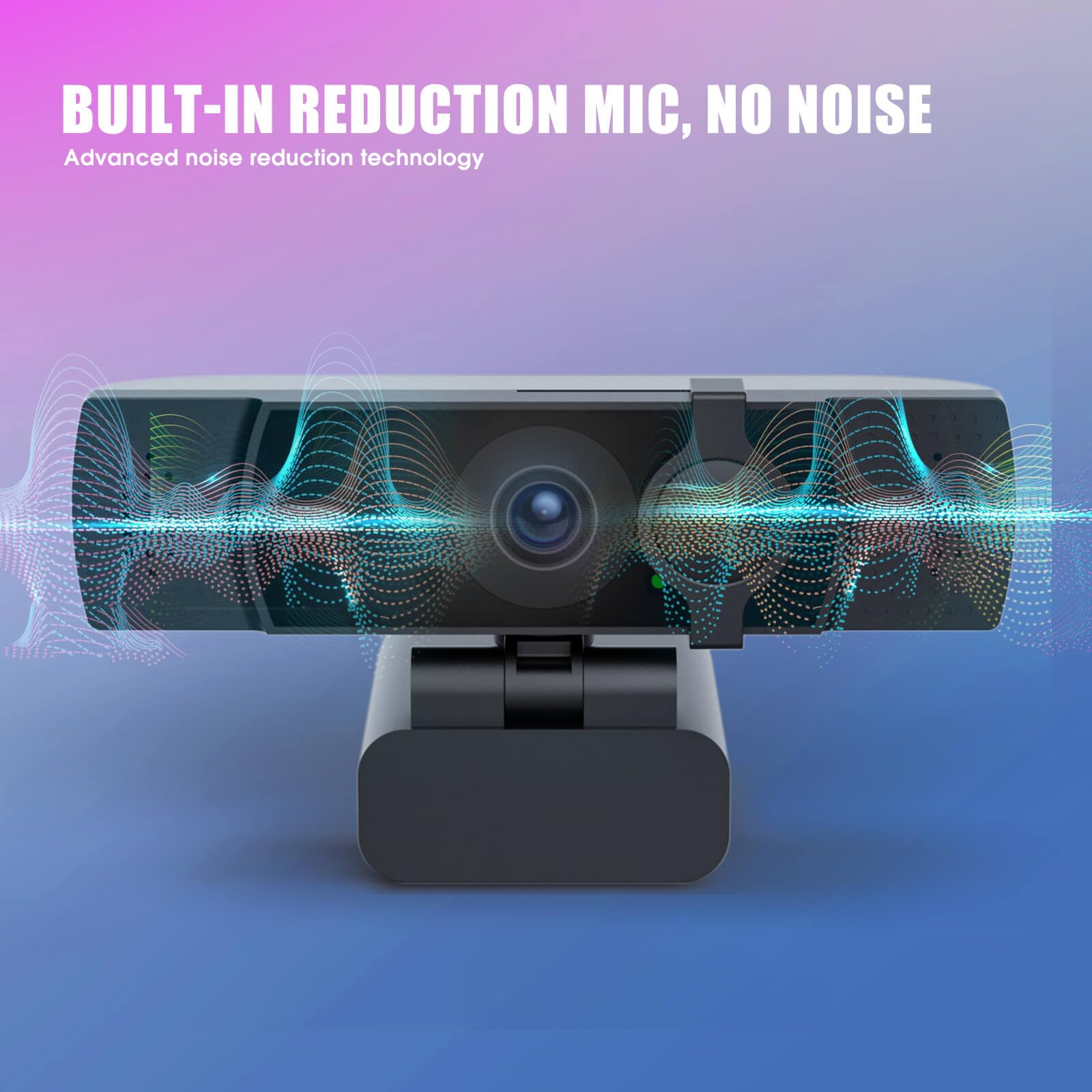 Cámara web 4K para PC y laptop, ultra HD 4K, enfoque automático IA, compatible con DZoom y ePTZ, micrófonos integrados con cancelación de ruido y cubierta de privacidad deslizante para