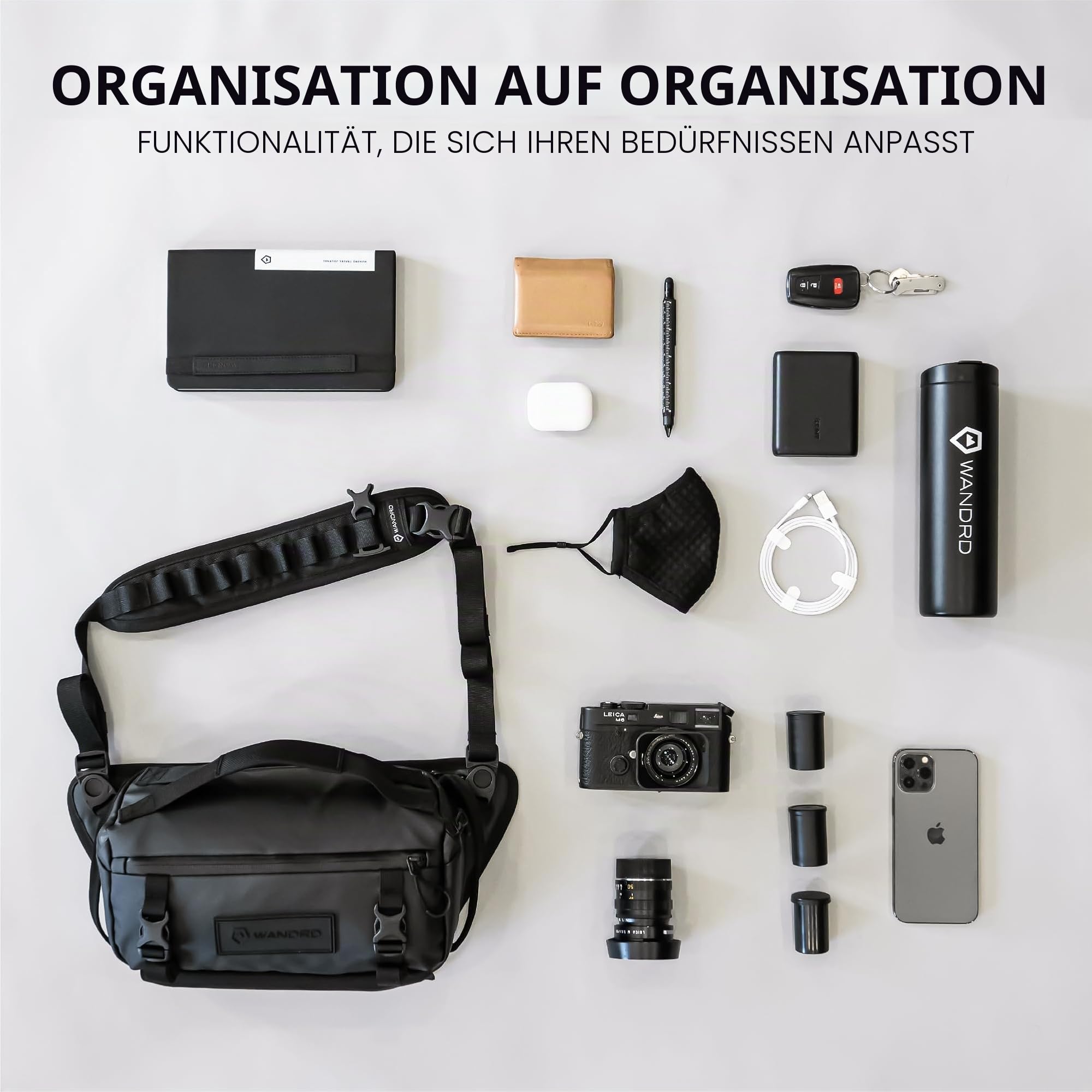 WANDRD ROGUE 6L Sling – Kameratasche – Crossbody-Tasche und Kameraetui für Fotografen, Grün (Wasatch Green)