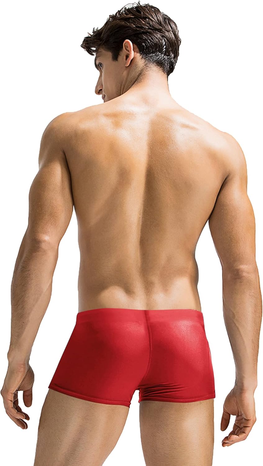 COOFANDY Swim Trunks for Men Sexy Swim Brief Square Leg Swimsuit Swimming Short Bathing Suit with Pocket S-XXL - Image 2